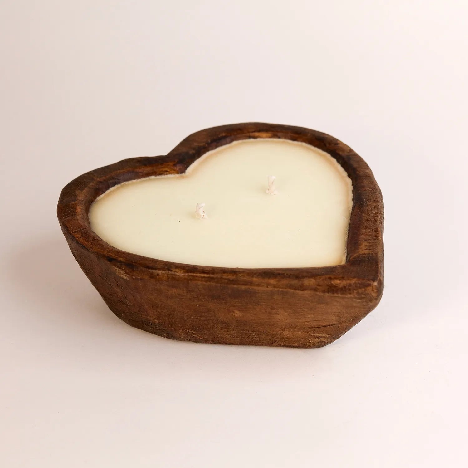 Heart Shaped Dough Bowl Candle